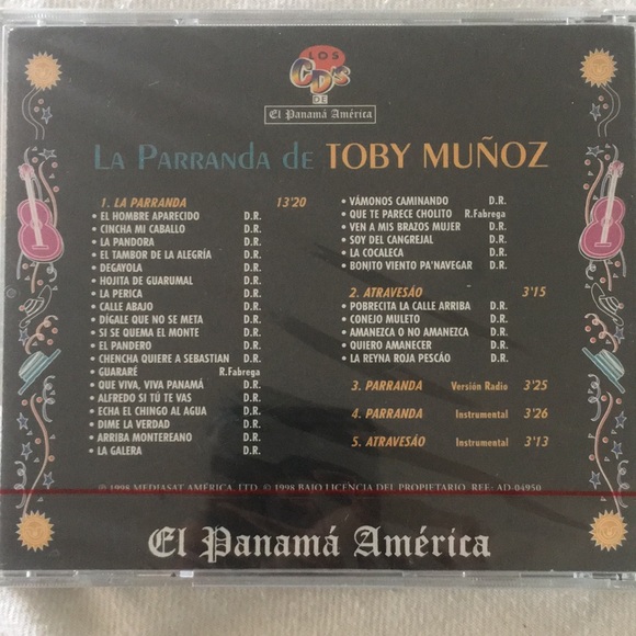 La Parranda de Toby Muñoz - Panamanian Music CD
PANAMANIAN MUSIC - Picture 2 of 5